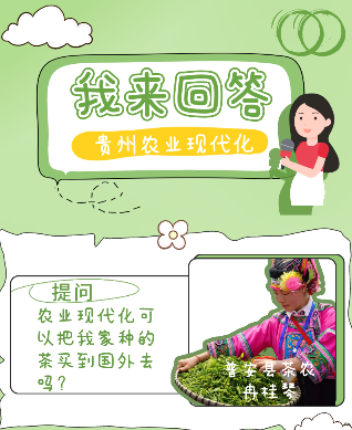 【我来回答！贵州农业现代化】如何把贵州茶卖到国外去？贵州省政协委员骆地刚回答
